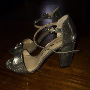 Katy Perry Silver Chunky Heals
